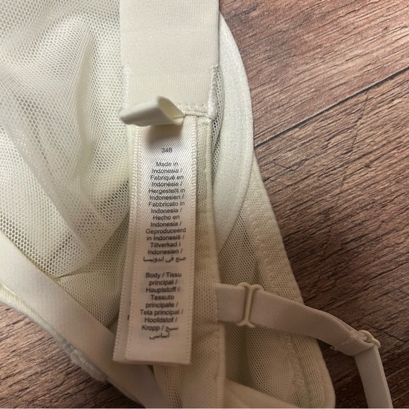 Skims Cotton Jersey T-Shirt Bra in Bone NWOT - Picture 6 of 7